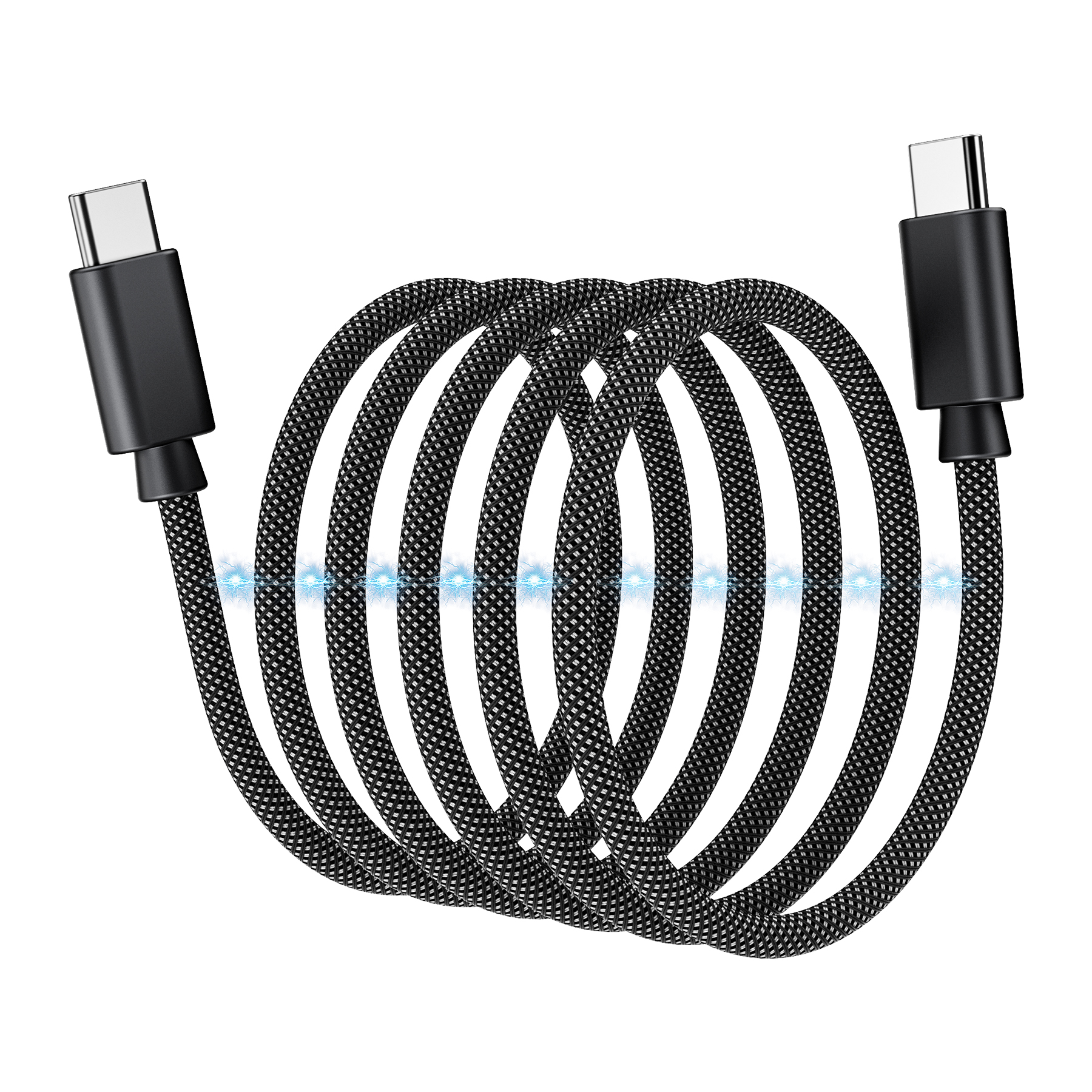 Choetech XCC-1051 PD3.1 240W USB-C to USB-C Magnet Cable Black 1.8M