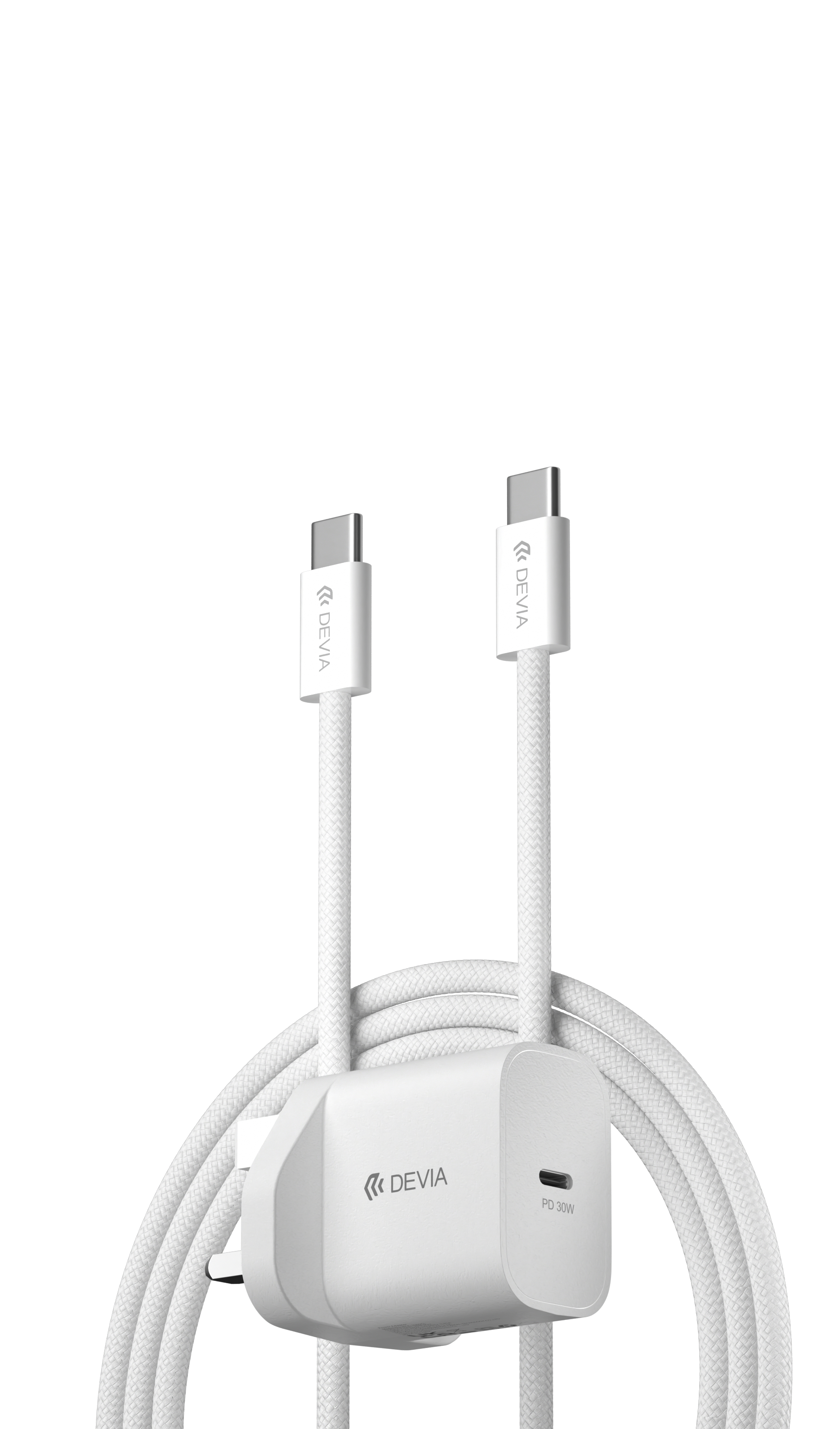 RCE-3005CL- Devia Smart Series PD 30W GaN Charger Set With USB-C Cable(UK)