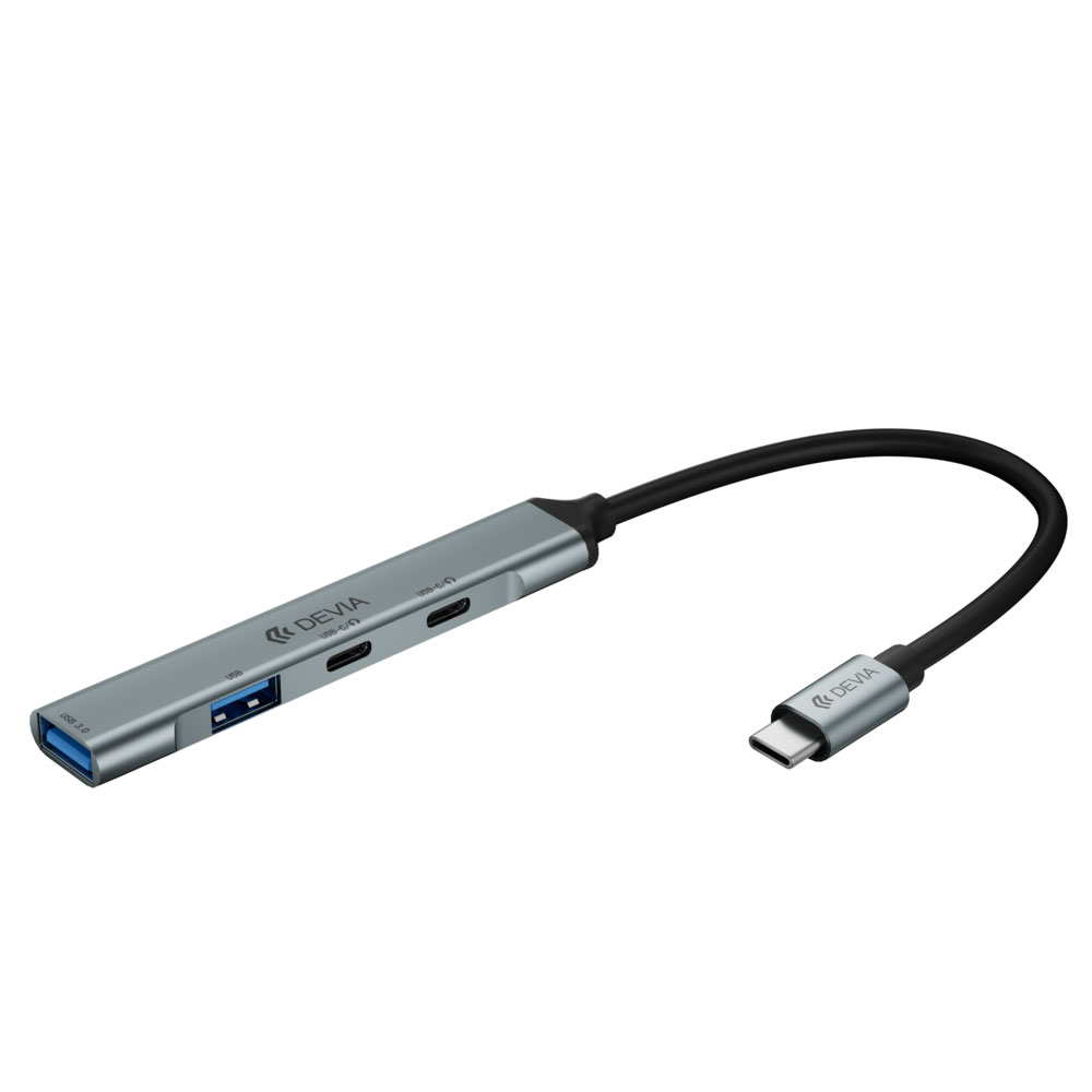 EC707 Devia Lite1 Type-C to 2A+2C  4 In 1 HUB