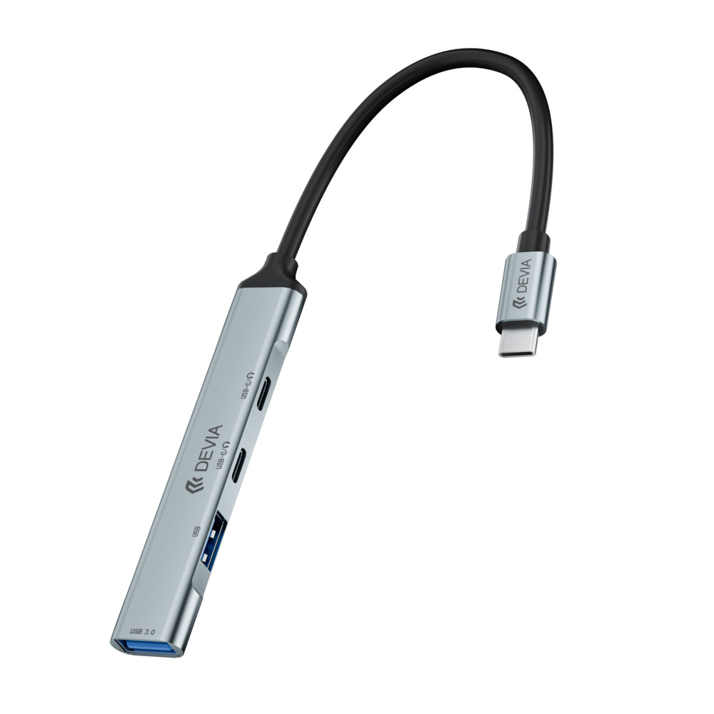 EC707 Devia Lite1 Type-C to 2A+2C  4 In 1 HUB