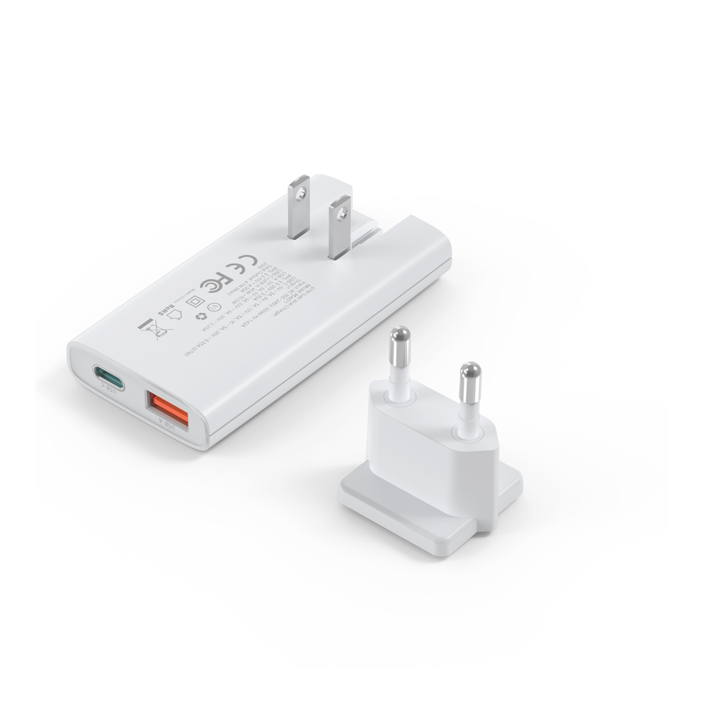 PD 6011 PD65W GAN Ultra thin A+C  wall charger white PD 6011 PD65W GAN Ultra thin A+C  wall charger white