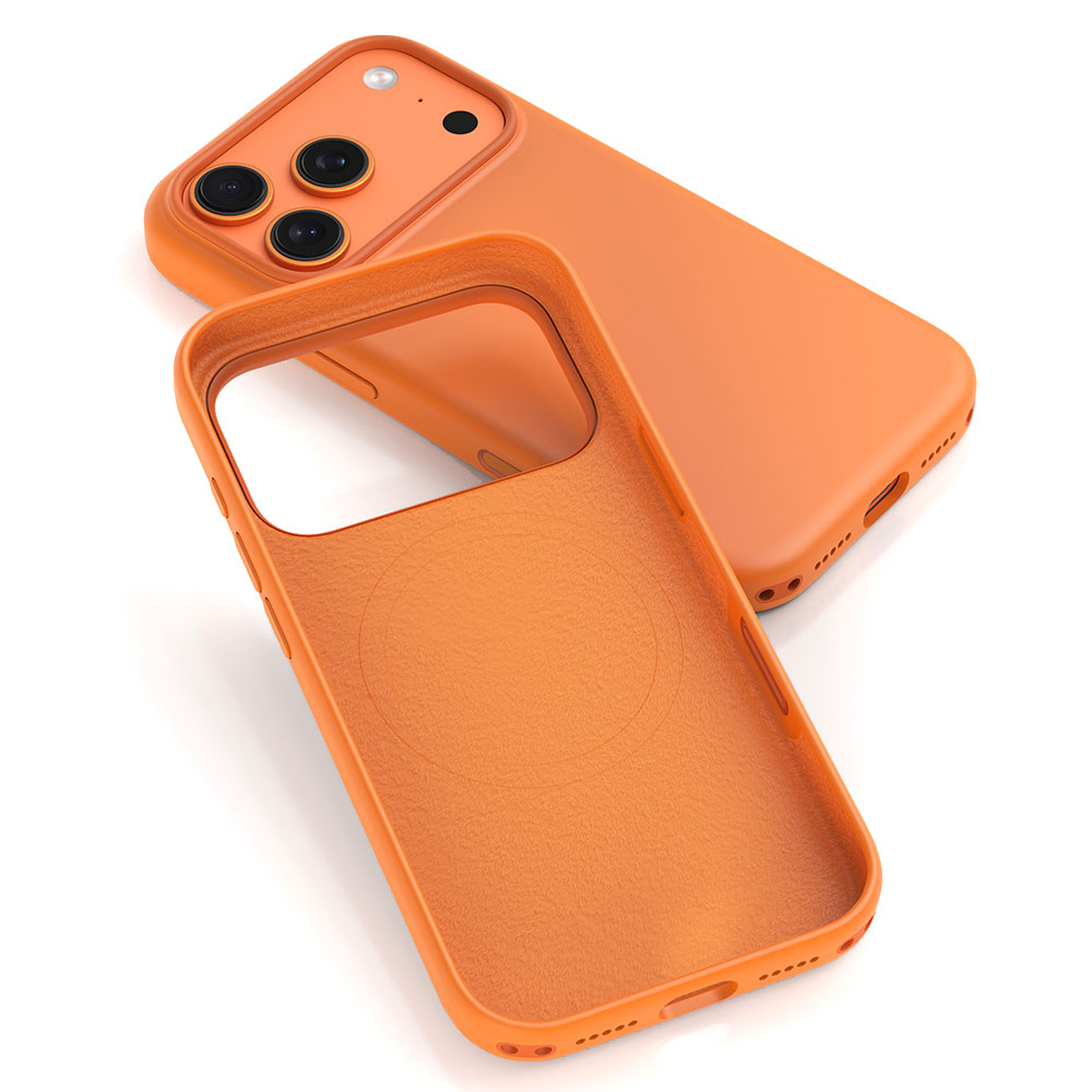 Devia Nature Series Silicone Magnetic Case for 17 Pro Max - orange