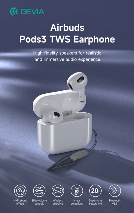 Airbuds Pods3 TWS Earphone(Full function version)