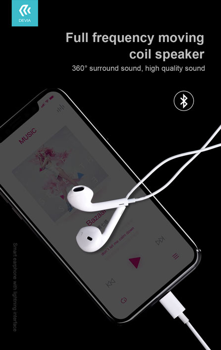 Smart Earphone With Lightning Interface For iPhone