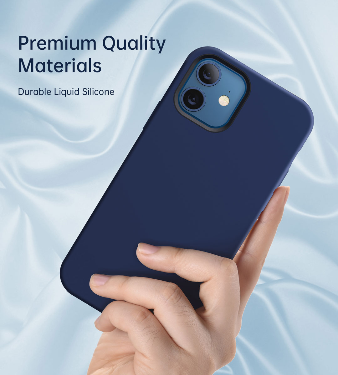 PC0095-MB Magnetic Case  6.1 inch for iPhone 12/12 Pro( Middlenight blue)