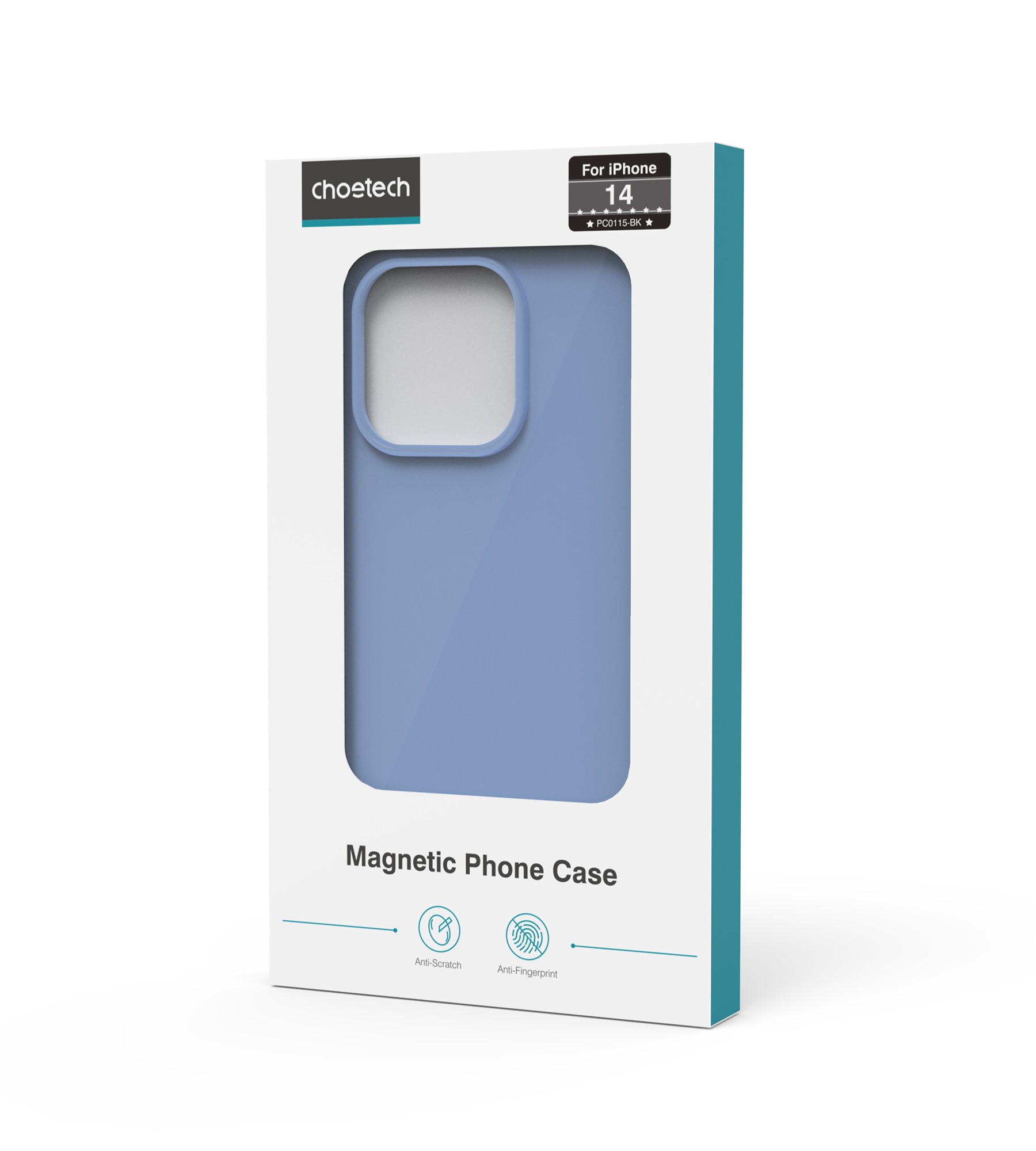 PC0115-BK-Magnetic Silicon Case for Iphone 14     