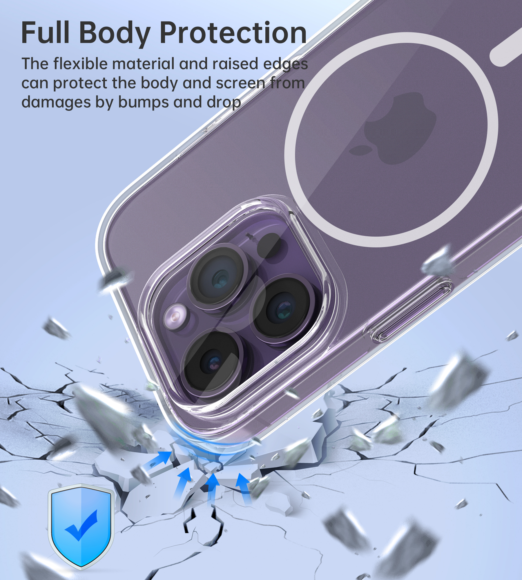 PC0121 - Transparent Maganetic case for iPhone14 Pro 