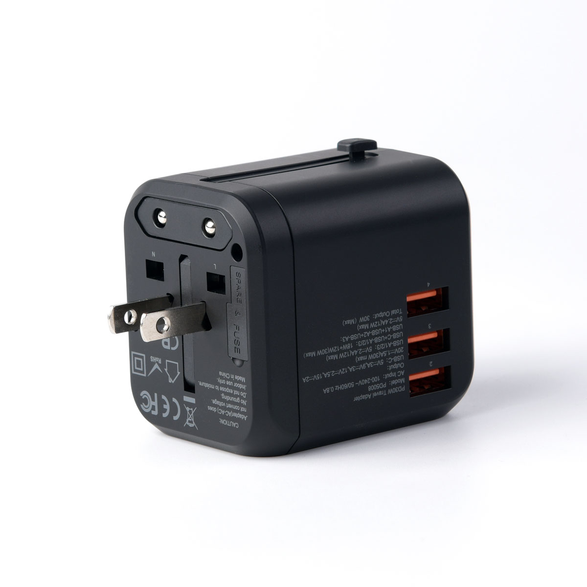 PD30W 3A+C Travel Travel Wall Charger - PD5008