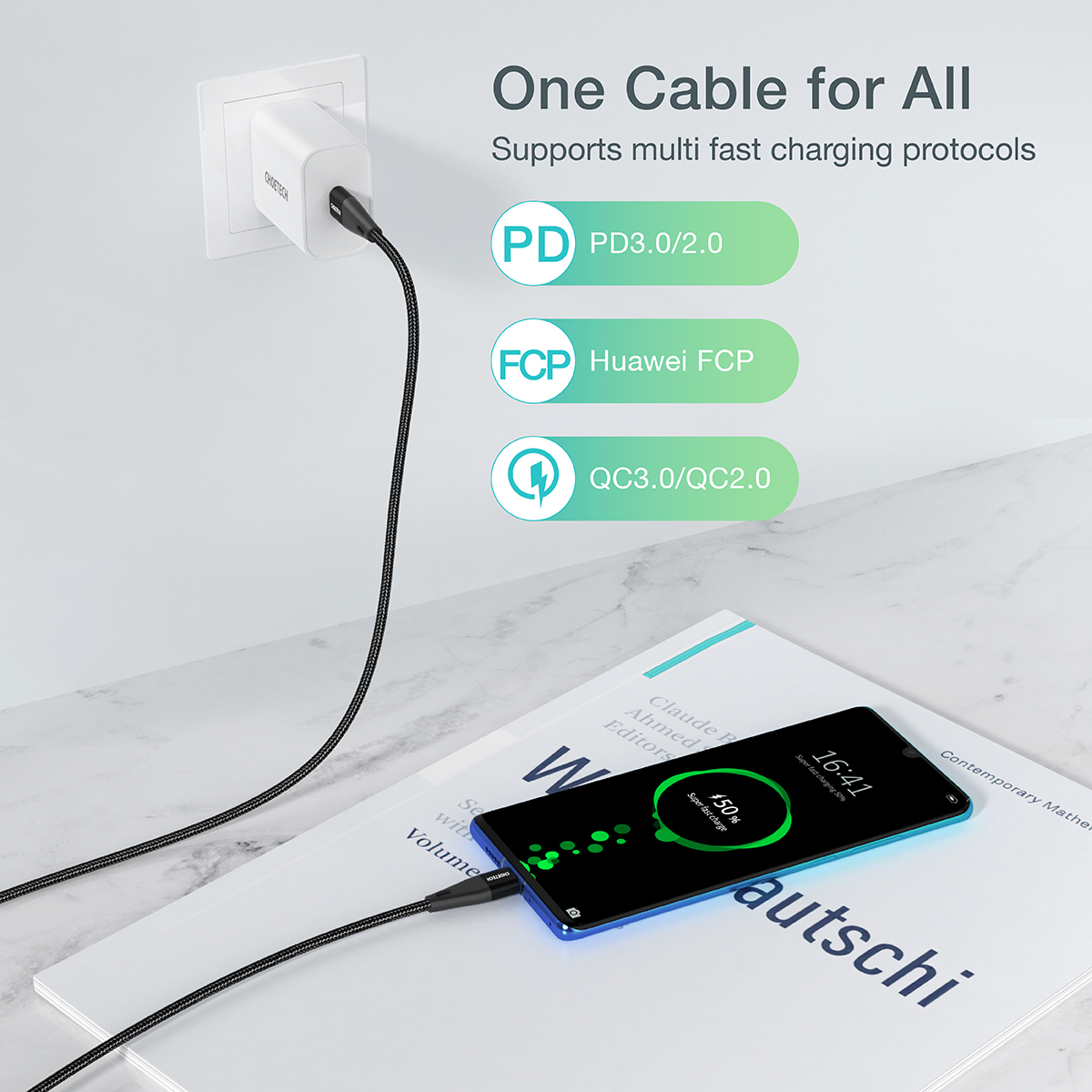 XCC-1003 - PD 60W USB-C to USB-C 1.2m Cable